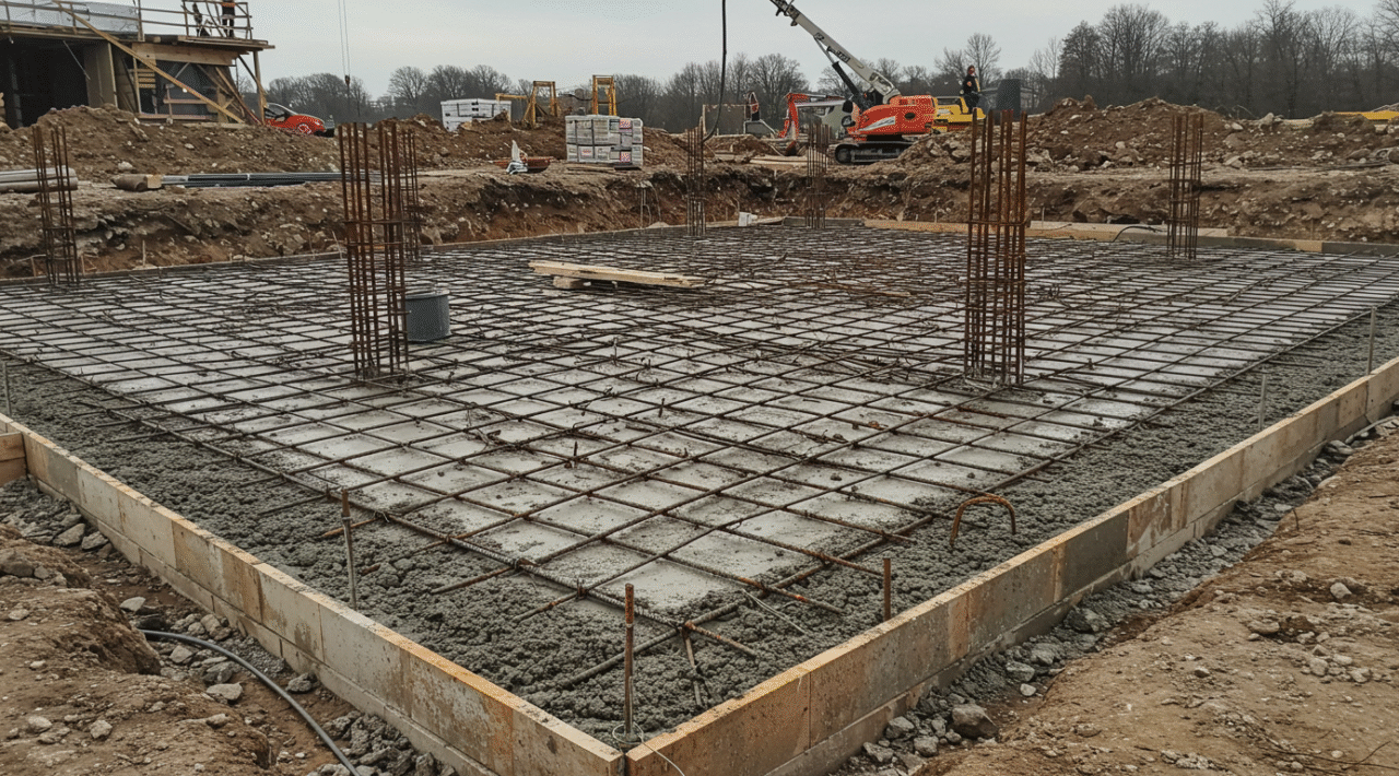 béton de fondation