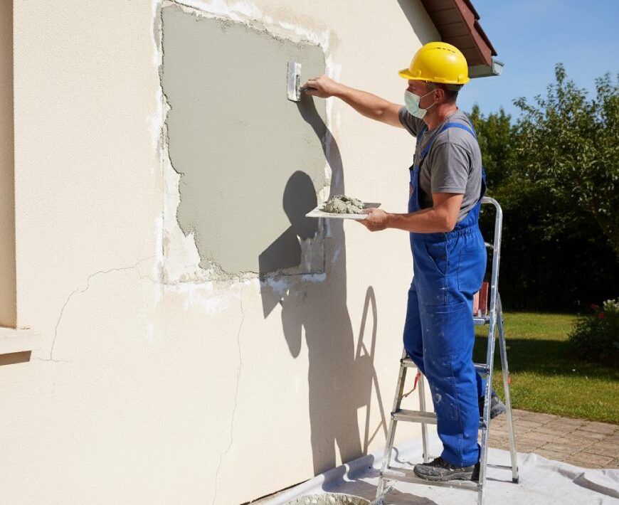 Réfection de crépi détérioré