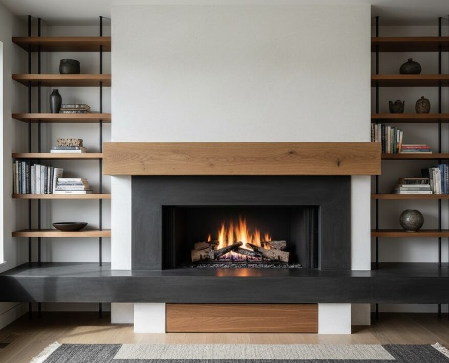 Cheminée moderne et élégante