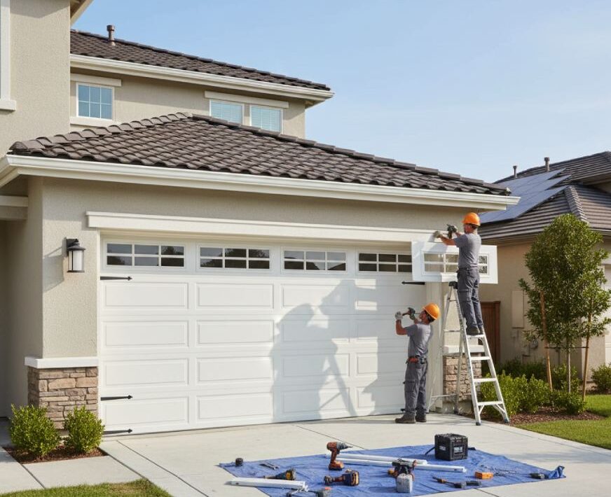 Pose de porte de garage