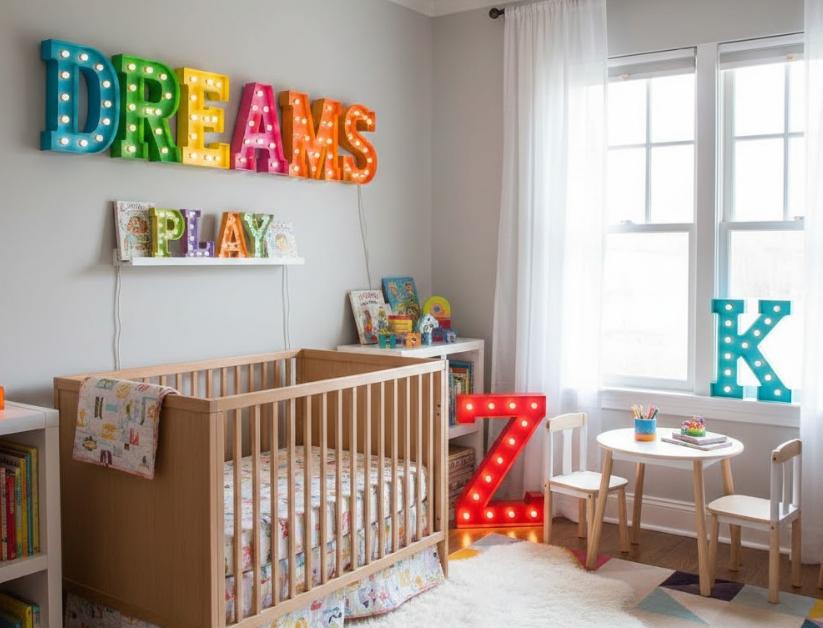 ses propres lettres d'enseigne