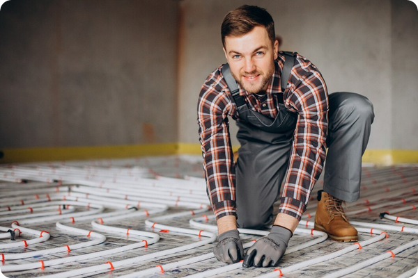 Plancher chauffant_une montée en température rapide