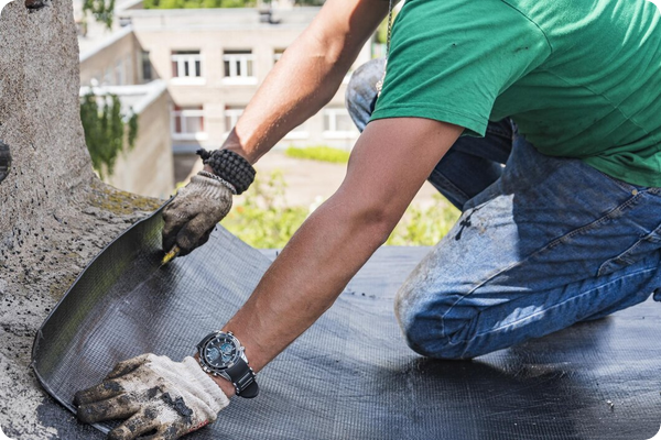 Protection de tête de puits_pente du béton vers l'extérieur