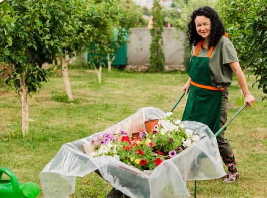 Un jardin bien entretenu grâce à des travaux réguliers d’entretien des espaces verts